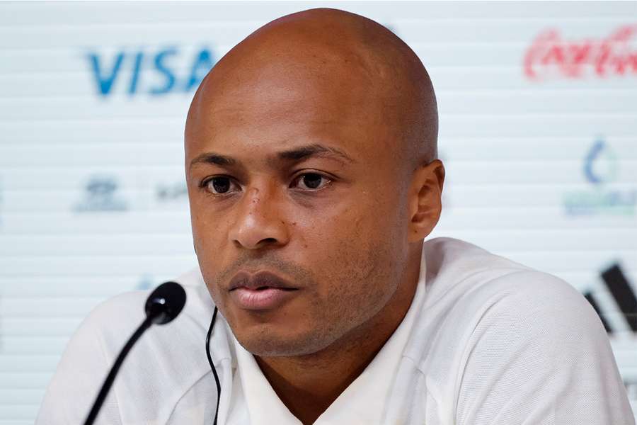 André Ayew também marcou presença na antevisão da partida