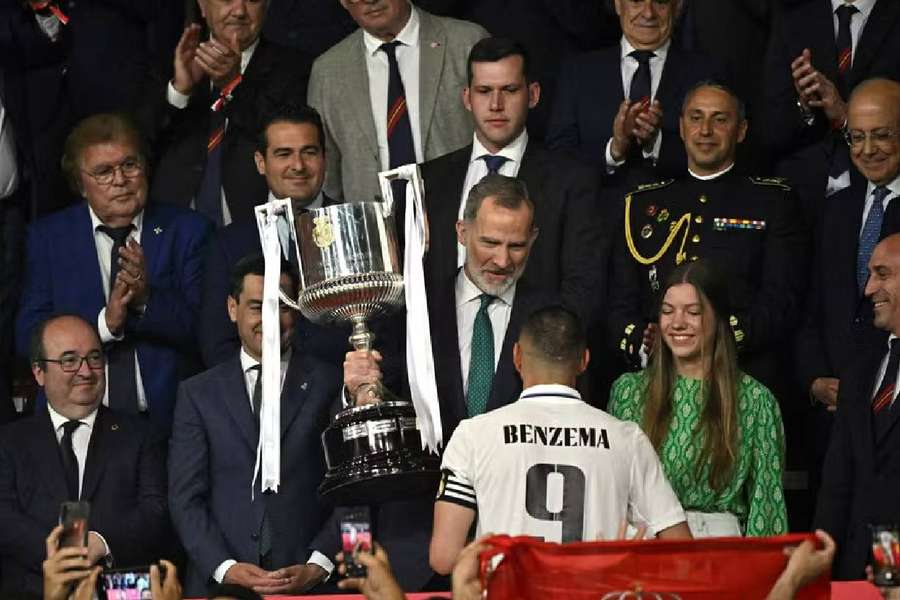 Benzema e o último título que ganhou com o Real Madrid