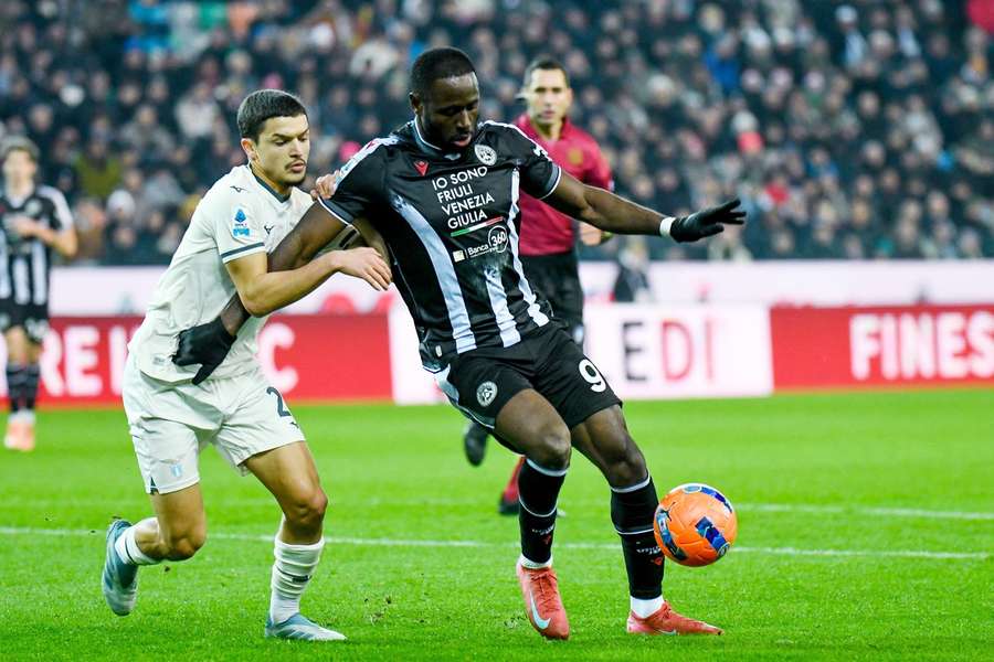 Kainan Davis durante Lazio-Udinese