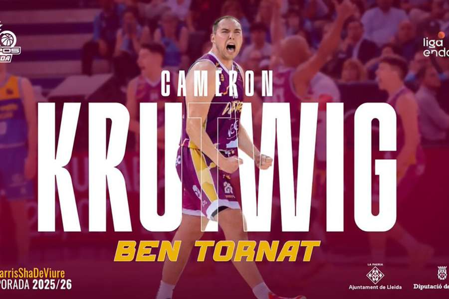 Cameron Krutwig regresa a Lleida y firma por dos temporadas