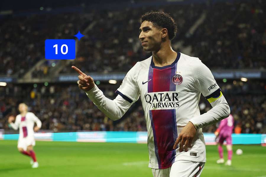 Hakimi si svým výkonem vysloužil nejvyšší možné hodnocení 10. Hakimi si svým výkonem vysloužil nejvyšší možné hodnocení 10.