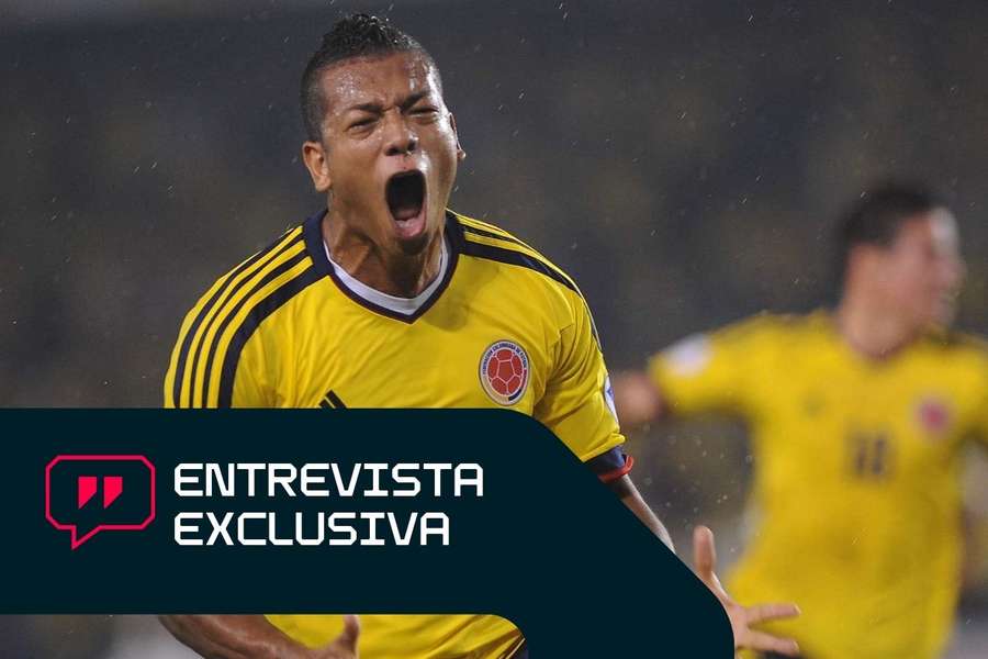 Fredy Guarín celebra con Colombia Fredy Guarín celebra con Colombia
