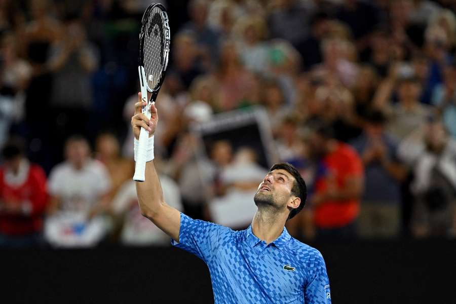 Novak Djokovic was in fine form in his victory over De Minaur