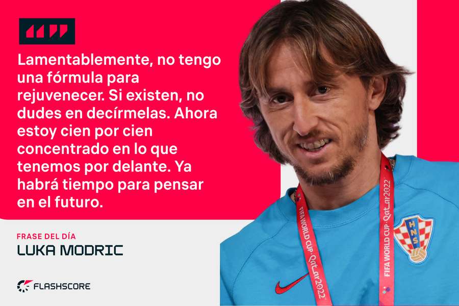 Modric, en la previa del Croacia-Brasil: "No tengo una fórmula para rejuvenecer"