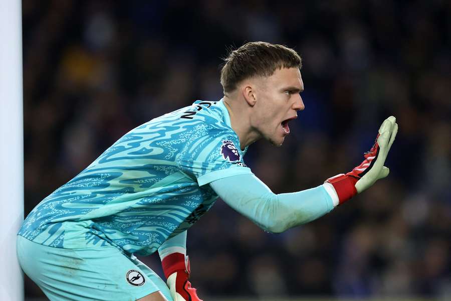 Brighton and Hove Albion goalkeeper Bart Verbruggen