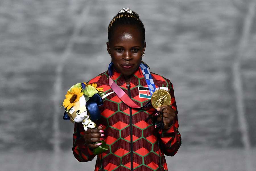 Peres Jepchirchir won gold at the Tokyo Olympics in the women's marathon