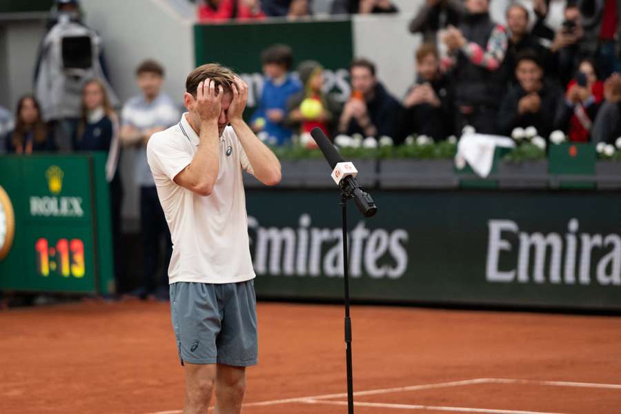David Gauffin, în lacrimi după ultimul meci la Roland Garros