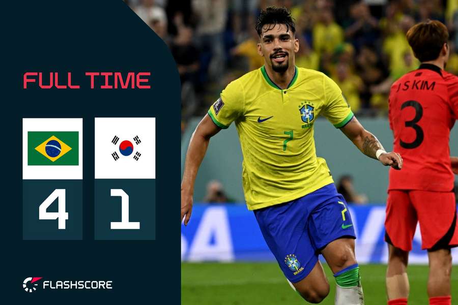 Brazilië al na één helft klaar met Zuid-Korea; Seung-Ho Paik redt eer met goal na rust