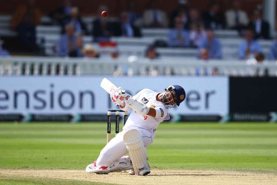 Dinesh Chandimal in action