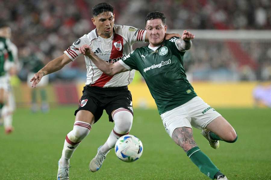 Aníbal Moreno, con Palmeiras ante River