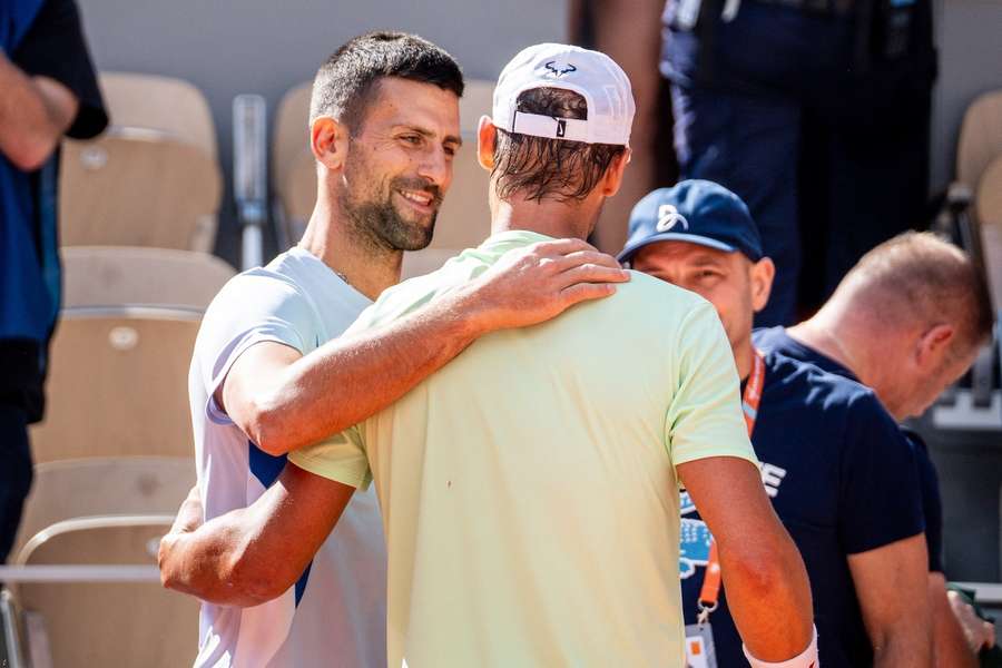 Novak Djokovic und Rafael Nadal.