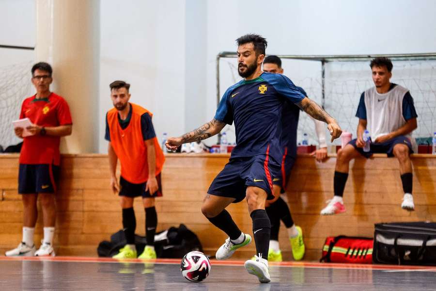 João Matos em estágio com a seleção nacional