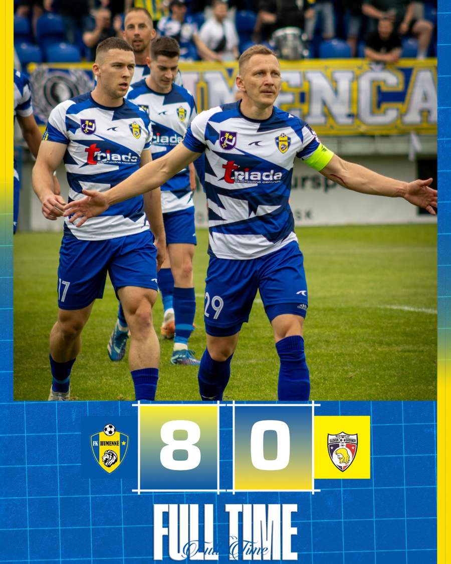 Humenčania zaknihovali vysoký triumf. Humenčania zaknihovali vysoký triumf.