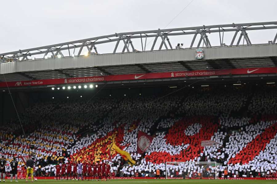 The gesture was made during Liverpool's 4-3 win over Tottenham in April