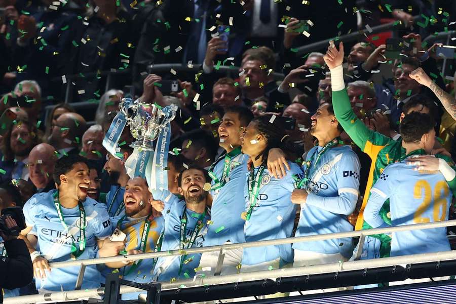 Manchester City lift the EFL Cup