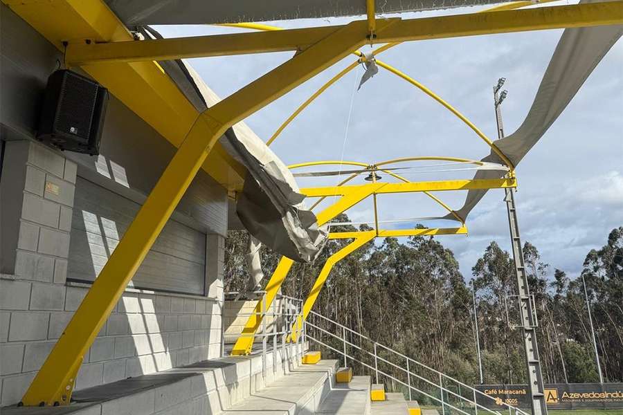Mau tempo afetou estádio do Lusitânia de Lourosa FC Mau tempo afetou estádio do Lusitânia de Lourosa FC