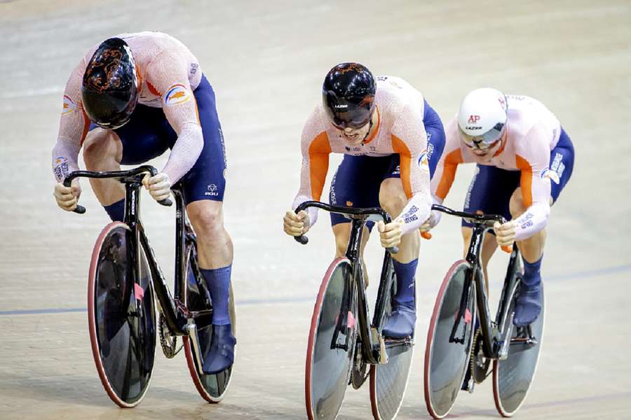 Nederlandse baanrenners voor zesde keer Europees kampioen op de teamsprint