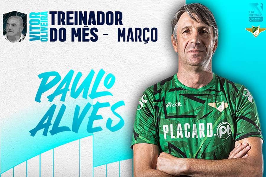 Paulo Alves é o melhor treinador de março