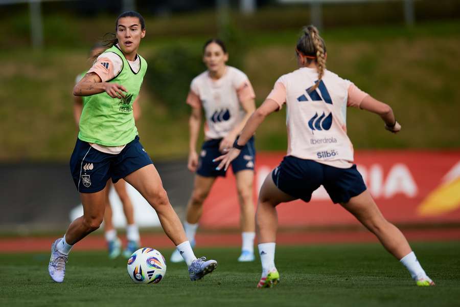 Entrenamiento de la selección española en Las Rozas