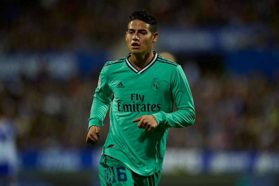 James Rodríguez, con el Real Madrid