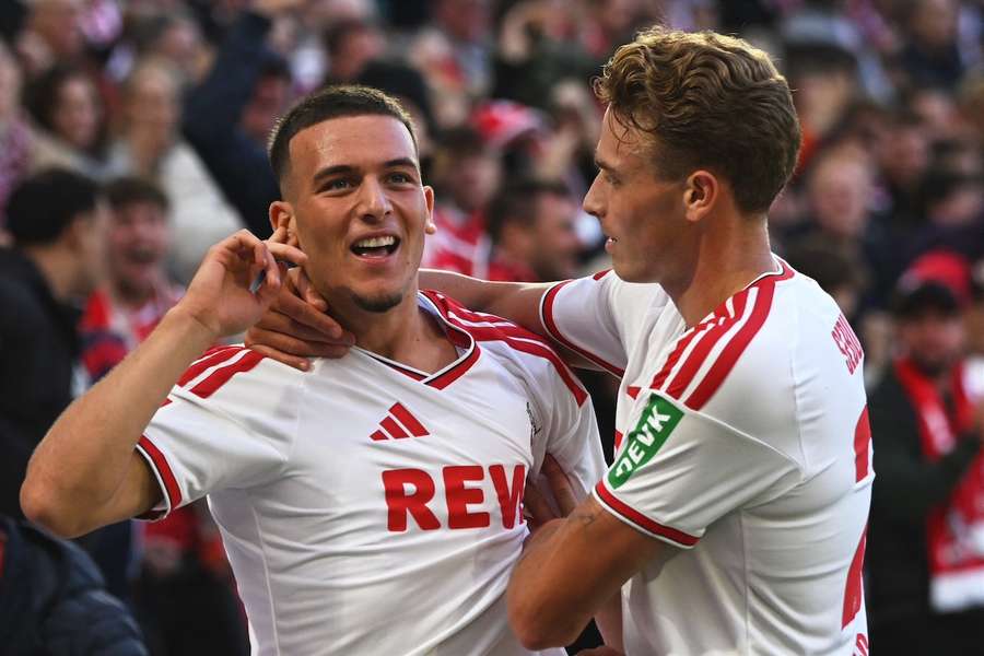 Said El Mala feiert seinen Siegtreffer gegen Borussia Mönchengladbach.