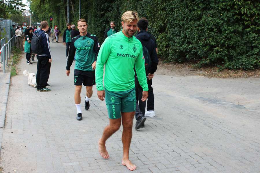 Niclas Füllkrug avec le Werder ce mardi. Niclas Füllkrug avec le Werder ce mardi.