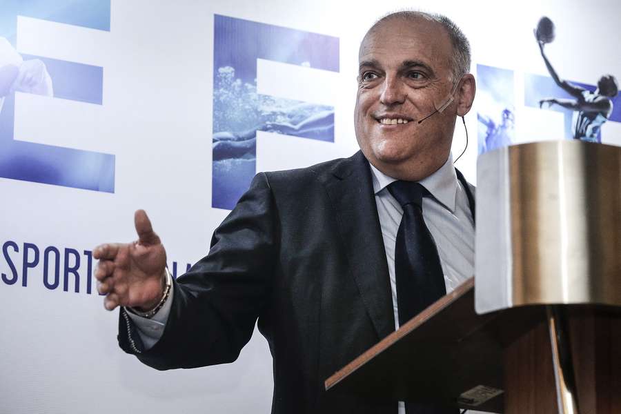 Tebas debe estar feliz con la decisión judicial que respalda a LaLiga y a Telefónica
