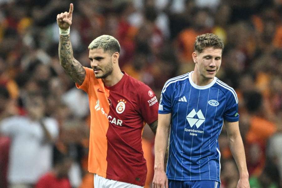 Mauro Icardi deixou o dele contra o Molde para classificar o Galatasaray