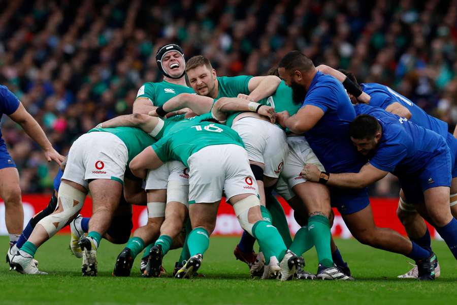 Ireland and France played at a high tempo throughout the encounter