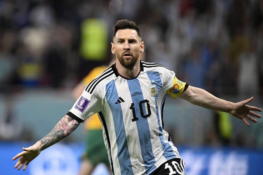 Messi scoorde de openingstreffer in de achtste finale tegen Australië