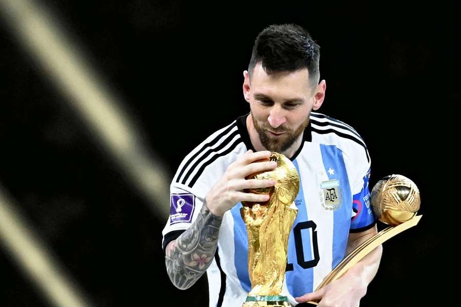 Leo Messi, tras ganar el Mundial de Catar 2022 con Argentina Leo Messi, tras ganar el Mundial de Catar 2022 con Argentina