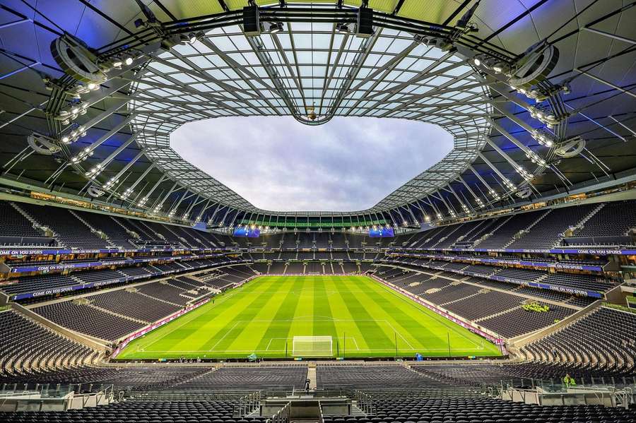 Uma vista geral do Estádio do Tottenham Hotspur