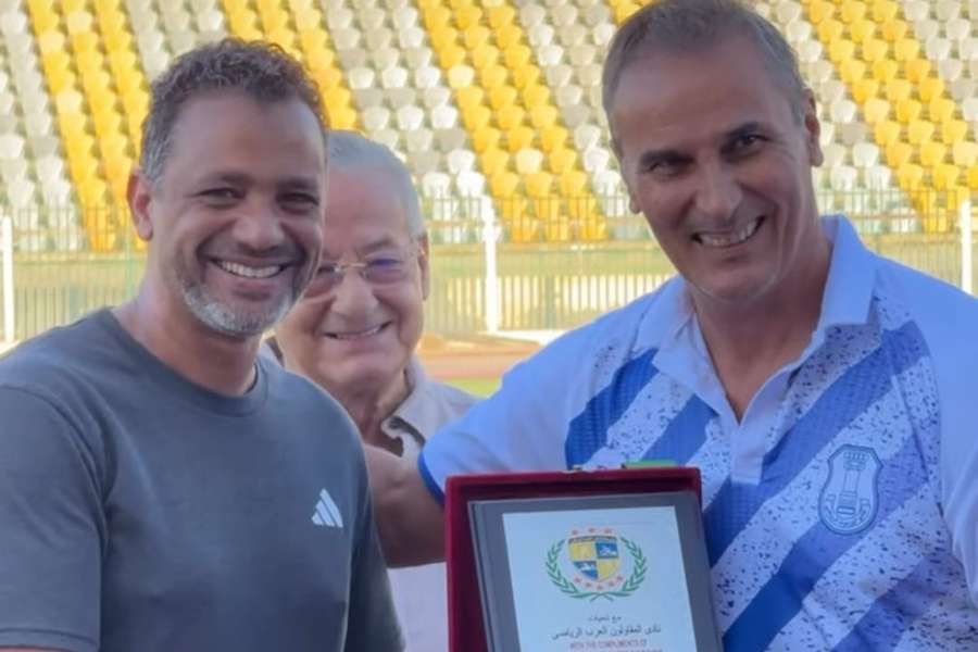 João Mota no jogo contra o Arab Contractors João Mota no jogo contra o Arab Contractors