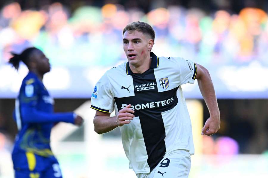 Mateo Pellegrino durante il match di Serie A contro l'Hellas Verona