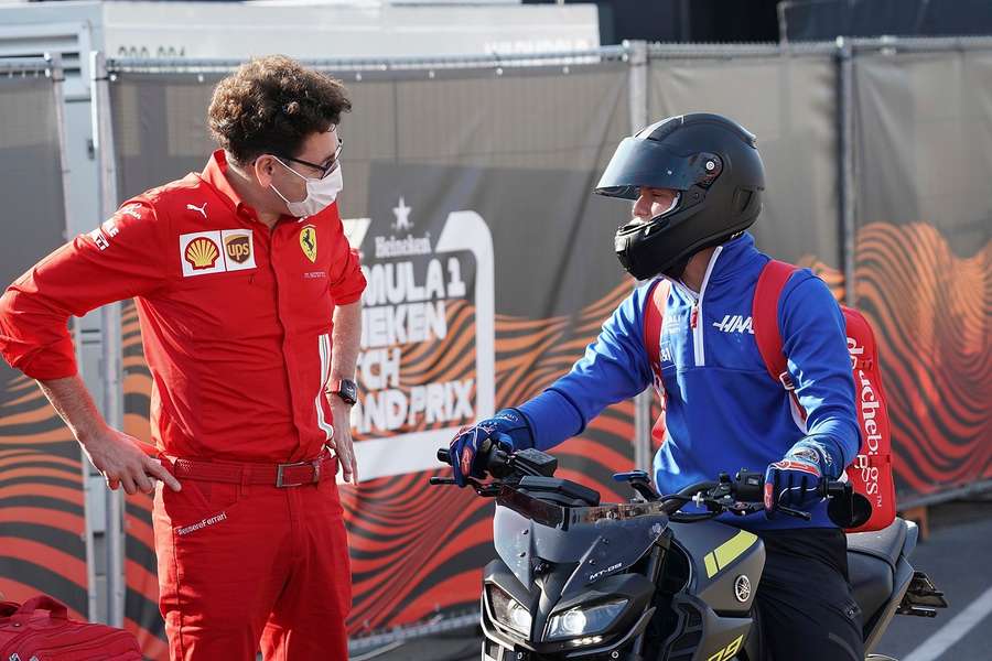 Bald wieder vereint? Mattia Binotto (l.) und Mick Schumacher