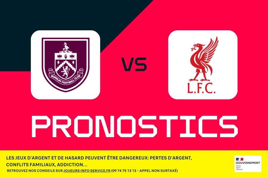 Burnley vs Liverpool : Pronostics, meilleurs paris et cotes (Premier League)