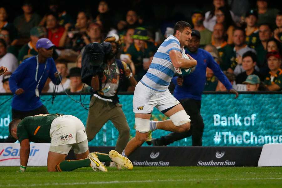 Juan Martin Gonzalez - here in action against South Africa - was the match winner for Argentina 