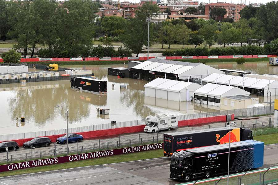 Imola was hit with torrential rain