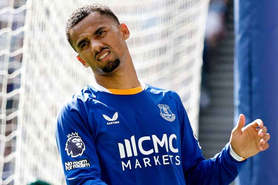 Everton's Iliman Ndiaye reacts Everton's Iliman Ndiaye reacts