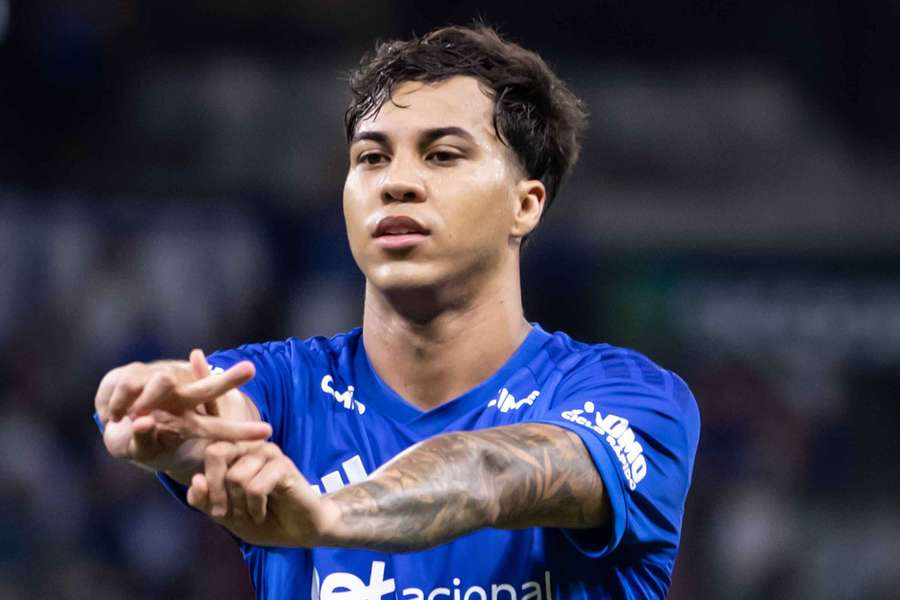 Kaio Jorge garantiu a vitória do Cruzeiro sobre o Pouso Alegre