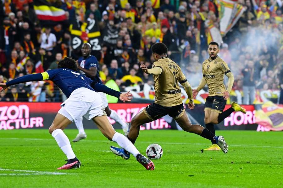 Loïs Openda a marcat golul de 2-1 pentru Lens
