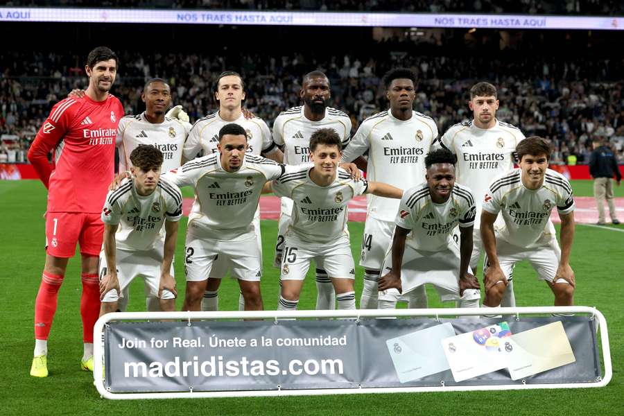 El once inicial contra el Getafe