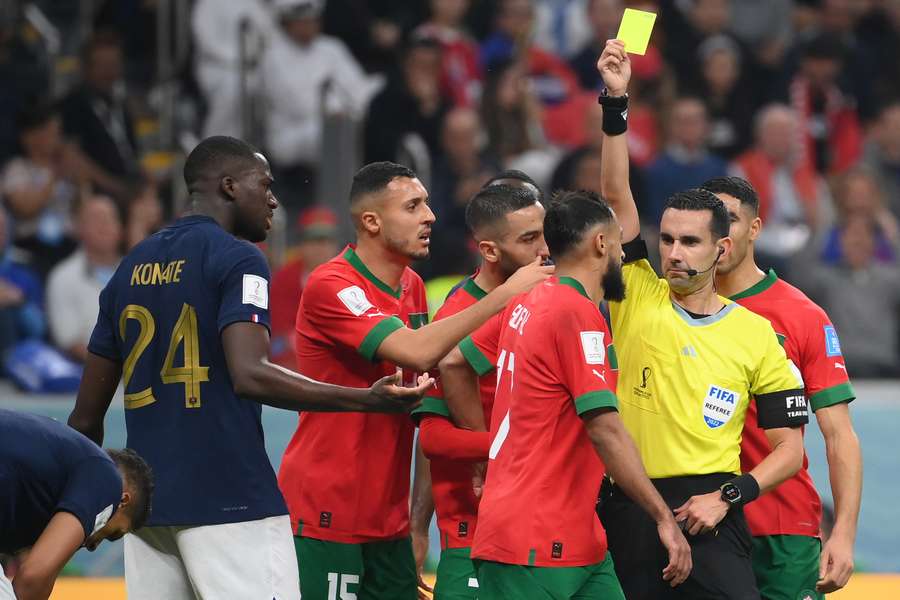 MŚ 2022. Bardzo słabe sędziowanie Cesara Ramosa w półfinale Francja - Maroko