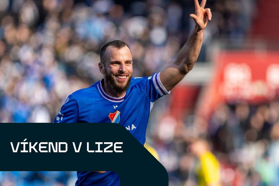 Václav Jurečka slaví třetí gól do sítě Zlína.