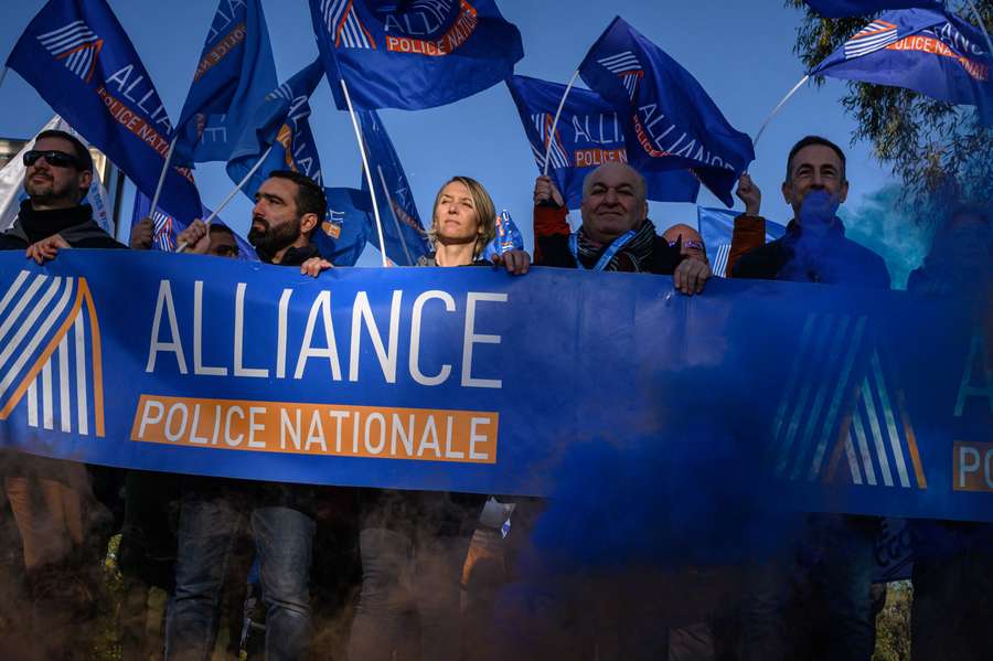 Protesto da polícia em França