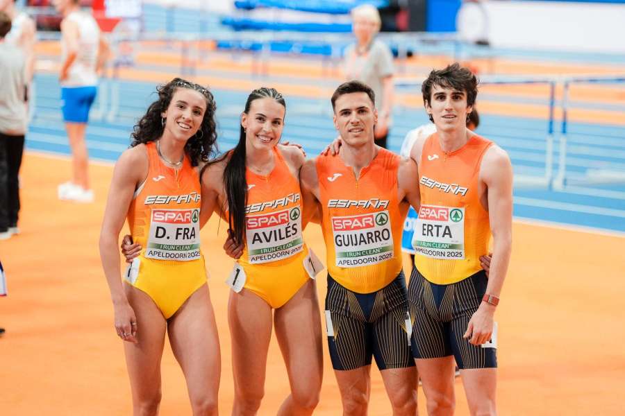 España abre el Europeo de atletismo rozando medalla en relevo mixto