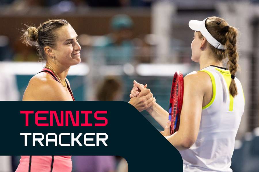Sabalenka (left) and Rybakina shake hands at the Miami Open earlier in 2026 Sabalenka (left) and Rybakina shake hands at the Miami Open earlier in 2026