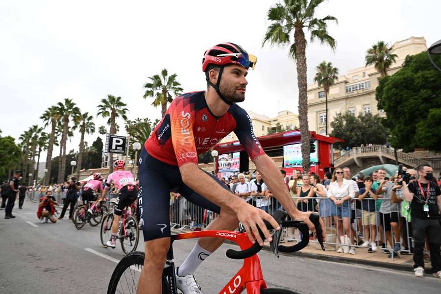 Filippo Ganna hat das Zeitfahren nach Valladolid gewonnen.