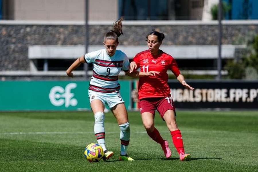 Neide Guedes marcou o golo da vitória diante da Suíça