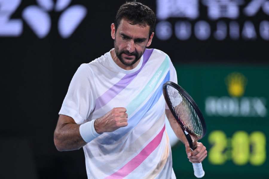 Cilic celebra la victoria